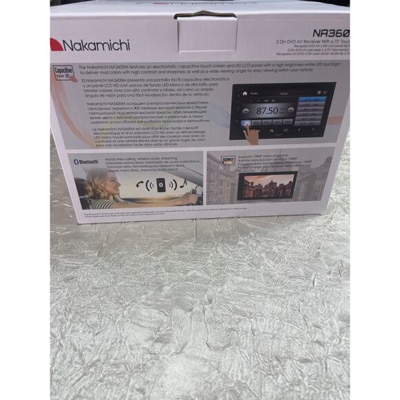 Nakamichi 2-DIN 6.75” screen with DVD player NA3600M Touch Screen and Bluetooth - Picture 6 of 9